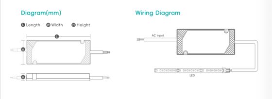 Driver LED IP44 Kamar Mandi Untuk Keluarga 15W-60W, Catu Daya, Tegangan Konstan, 12V 24V