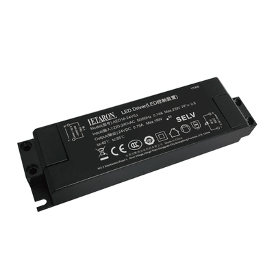 LED Driver 18W Sumber daya 12V Transformer 220-240V AC ke DC untuk lampu strip, produk tegangan konstan
